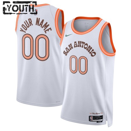 Dres San Antonio Spurs Prilagođeni Nike 2023-24 City Edition Bijela Swingman - Dječji